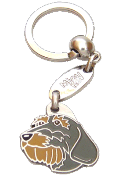 DACHSHUND WIRE-HAIRED - pet ID tag, dog ID tags, pet tags, personalized pet tags MjavHov - engraved pet tags online